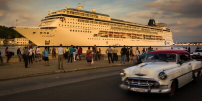 (Sitter) stille i cruise-båten på Cuba